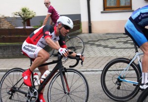 Stefan bei großer Hitze in Empfingen