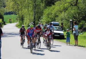 Otto kurz vor dem Ziel in Attenzell