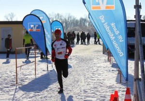 Stefan läuft ins Ziel ein beim Dreikönigslauf 2017