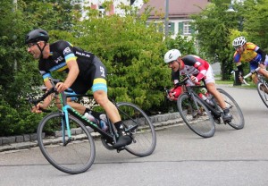 Stefan in der Spitzengruppe in Ettenkirch