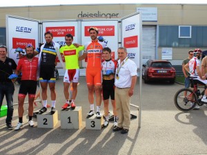 Stefan als Gesamtführender im Interstuhl-Cup in Deißlingen