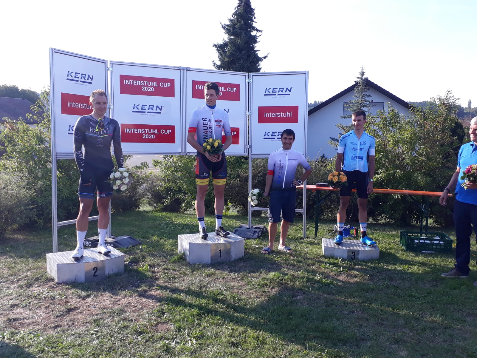 Stefan gewinnt das Sprinttrikot beim Interstuhl Cup in Geislingen bei Balingen