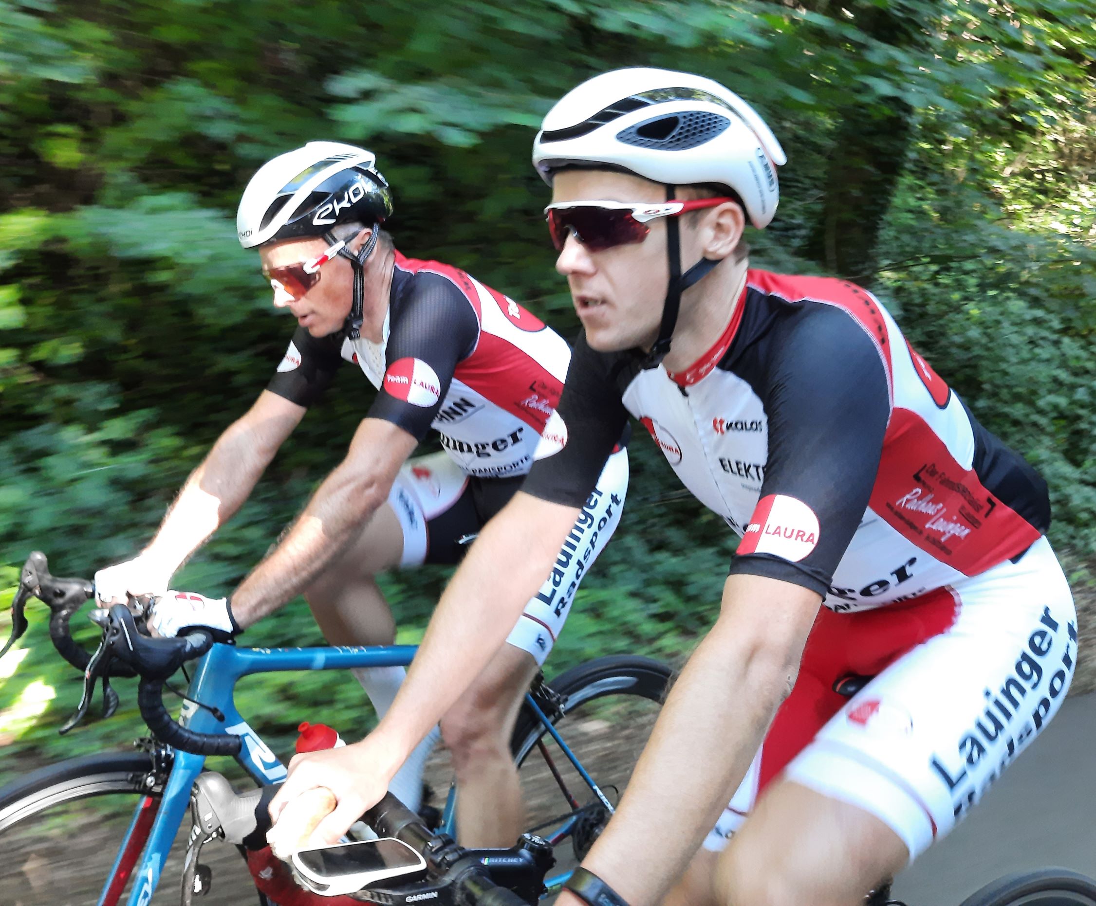 Thomas Hackl und Sascha Bolz beim Everesting in Scherneck